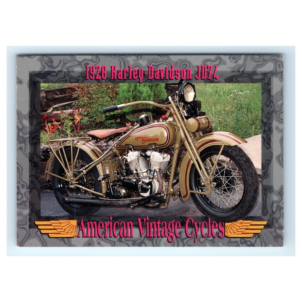 American Vintage Cycles Card 1928 Harley-Davidson JD74 Motorcycle Series II #190
